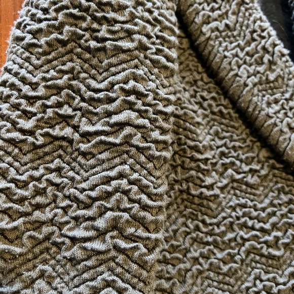 Anthropologie Textured Gray Cardigan - Picture 3 of 3
